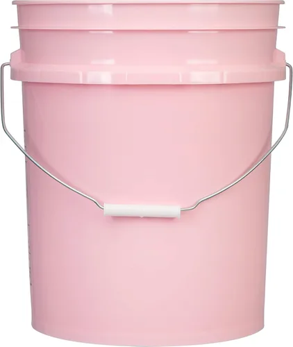 Miniatura 2 de House Naturals Cubo de cubo rosa de grado alimenticio de 5 galones con tapa hermética de rosca (paquete de 2) hecho en Estados Unidos