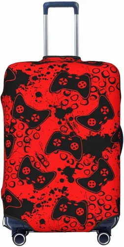 Miniatura 10 de Fundas elásticas lavables para equipaje con patrón de controlador de videojuegos, protector de equipaje para maleta de viaje, funda protectora