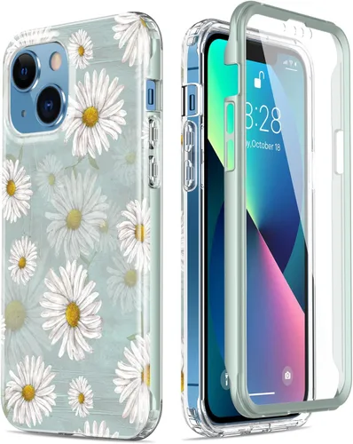 Miniatura 16 de Esdot Funda protectora para iPhone 13 Mini con protector de pantalla integrado, protección de grado militar con diseños de moda para mujeres