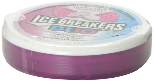 Miniatura 4 de Ice Breakers Duo Raspberry Mints, 1.5 oz. 1.27 oz (paquete de 6) {Importado de Canadá}