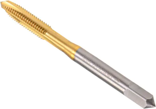 Miniatura 8 de Tapones de punta en espiral, rosca métrica M2 x 0.4, acero de alta velocidad 6542 con revestimiento de titanio, 1 pieza