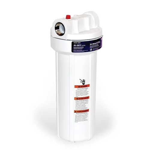 Miniatura 7 de Whirlpool Carcasa para filtro de agua para toda la casa de 10 x 2.5 pulgadas, WHKF-DWH, entradas de acero inoxidable de 3/4 pulgadas, certificado