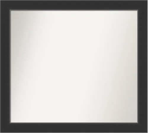 Miniatura 315 de Amanti Art Espejo personalizado, espejo de baño negro Astor, espejo de pared o espejo de tocador de baño sobre el fregadero (25 x 25 pulgadas)