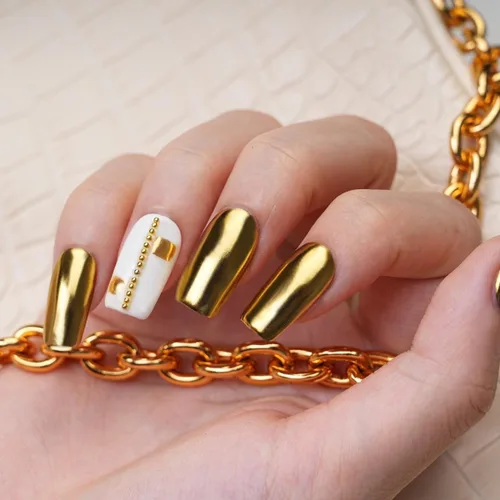 Miniatura 3 de Pretty Diva Polvo de uñas cromado dorado, polvo cromado dorado para uñas, polvo cromado para uñas, polvos cromados para esmalte de gel, polvo