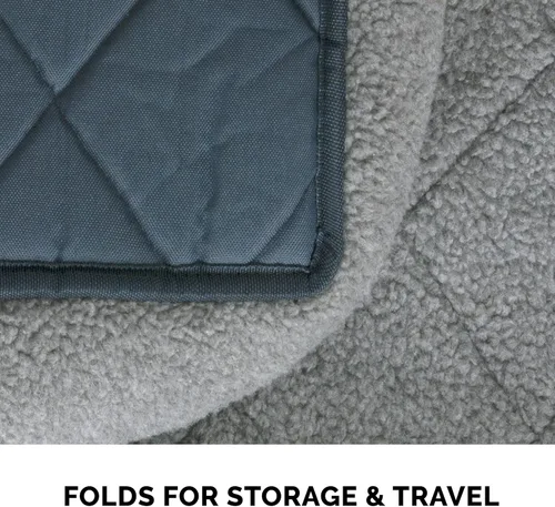 Miniatura 11 de Furhaven Cama para Perros para Perros Grandes/Medianos, 100% Lavable, Dimensionada para Adaptarse a Jaulas - Almohadilla de Jaula con Borde de Forro