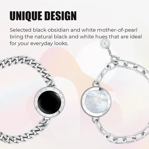 Miniatura 29 de TOTWOO Long Distance Touch Bracelets for Couples, Vibration & Light up for Love Couples Bracelets Long Distance Relationship Gifts for Girlfriend