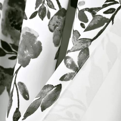 Miniatura 5 de Lush Decor Tanisha - Cortinas para oscurecer la habitación, diseño floral de vid impreso, juego de paneles de ventana (par), 52 pulgadas de ancho x