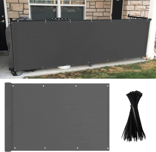 Miniatura 9 de MEANCHEN Cubierta para valla de privacidad de 3 x 10 pies, protección UV, resistente a la intemperie, impermeable, para apartamentos, patio, porche