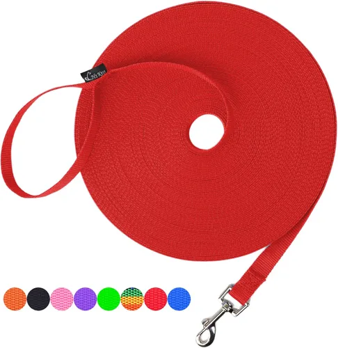 Miniatura 20 de Hi Kiss Correa de Entrenamiento de Obediencia y Agilidad para Perros/Cachorros - 15 pies 20 pies 30 pies 50 pies 100 pies - Ideal para Jugar