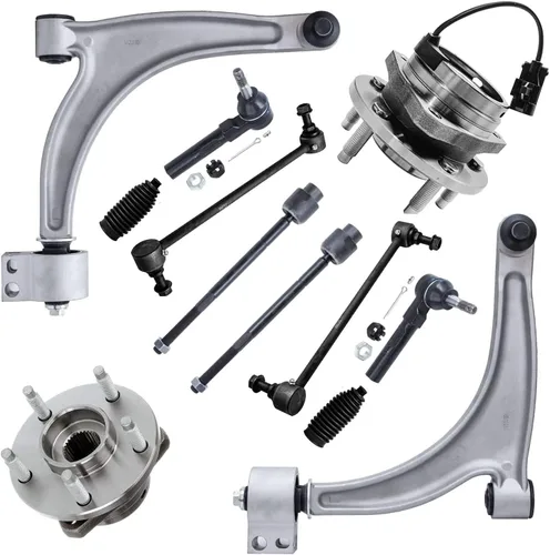 Miniatura 297 de Detroit Axle - Kit de nudillos de dirección delantera izquierda para Ford Edge Lincoln MKX 07-10, cojinete de rueda del lado del conductor, nudillo