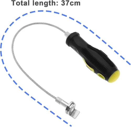 Miniatura 3 de Herramienta de extracción de tapón de drenaje de aceite, llave magnética fuerte, herramienta de eliminación de quemaduras, diseño de mango