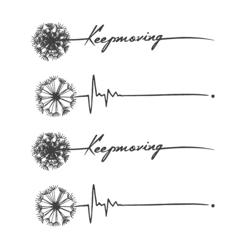 Miniatura 13 de Tatuaje temporal semipermanente para adultos, 2 hojas de palabras de flores, citas Let It Be pequeño, pequeño cuello de mano, calcomanías falsas