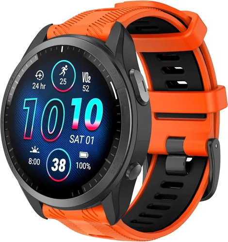 Miniatura 8 de ISABAKE Correa de reloj para Garmin Forerunner 965/Forerunner 955/Forerunner 945/Forerunner 935, bandas de repuesto de silicona suave de 0.866