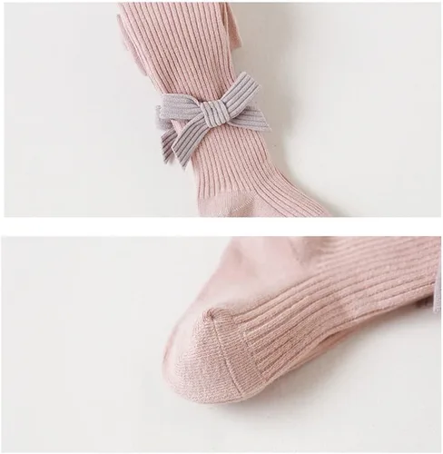 Miniatura 3 de BeiVSlley Paquete de 3 mallas para bebés y niñas, mallas de punto trenzado, medias para niños pequeños, lindas, sin costuras, pantimedias