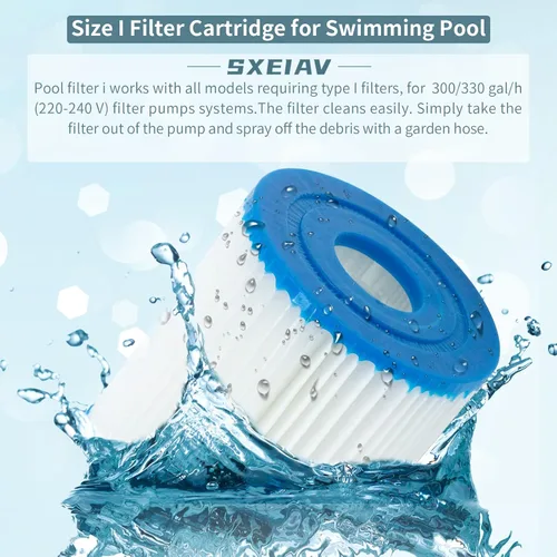 Miniatura 6 de Cartucho de filtro de piscina tipo I, cartucho de filtros de repuesto para 58093, para bomba de filtro RX330 de filtro de piscina, para bombas