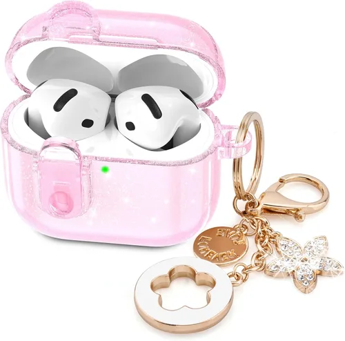 Miniatura 31 de Funda para Apple Airpods iPods Pro 3, fundas transparentes 2025 lindas mujeres, VISOOM Cute Air Pods Pro3 funda transparente para Airpods iPods Pro