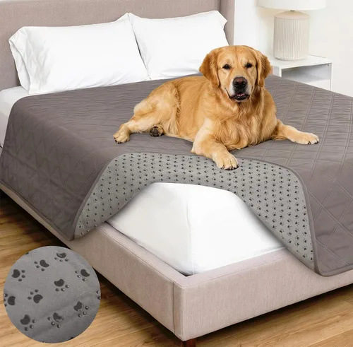Miniatura 19 de GORILLA GRIP® Manta impermeable para perro, funda de sofá a prueba de fugas para perros, parte trasera de agarre de silicona, protege el sofá