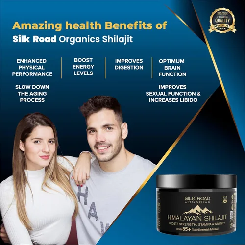 Miniatura 9 de Shilajit Silk Road Organics - Resina pura de Shilajit del Himalaya con más de 85 oligoelementos y ácido fúlvico para energía y apoyo inmunológico