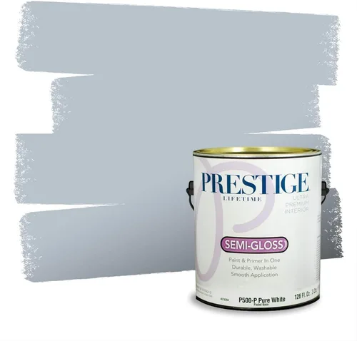 Miniatura 138 de Pintura Exterior + imprimación PRESTIGE, todo-en-uno, 1 galón, acabado mate, color comparable al Valspar* Royal Gray* VS151-Gris real