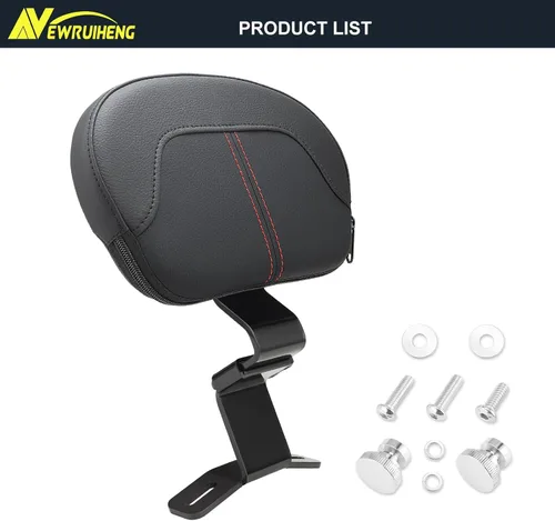 Miniatura 6 de Almohadilla para respaldo delantero del conductor compatible con Harley Touring CVO Street Glide Electra Glide Road King Road Glide 2009-2022