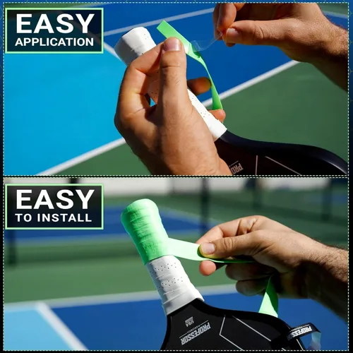 Miniatura 3 de Professor P-Tac Pickleball Paddle Overgrip – Cinta de agarre máxima adherente que absorbe la humedad para paletas de pickleball en paquetes de 6