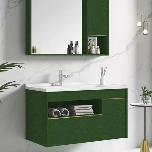 Miniatura 7 de Abyssaly - Papel tapiz verde oscuro para despegar y pegar, extraíble, papel adhesivo con textura de seda en relieve, 23.6 x 196.8 pulgadas