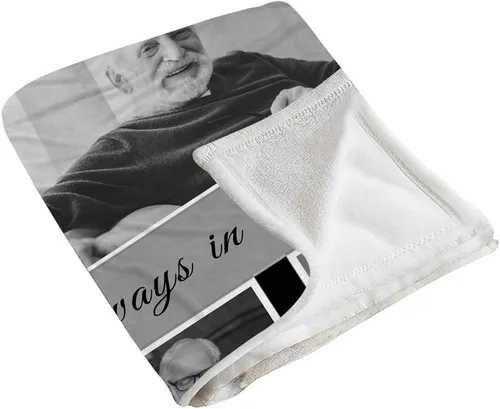 Miniatura 4 de Manta conmemorativa personalizada con imágenes, in Loving Memory, manta personalizada con fotos, regalo de condolencias, regalo de recuerdo, regalos