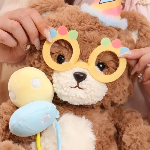 Miniatura 5 de Oso de peluche suave de 9.8 pulgadas, animal de peluche para niños y niños, peluche esponjoso marrón, regalo para cumpleaños, día de San Valentín