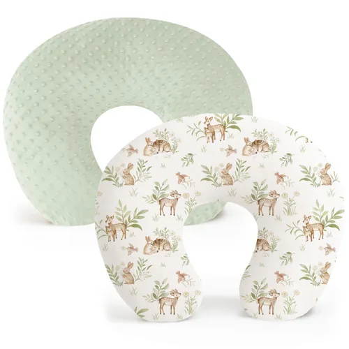 Miniatura 10 de Konssy Paquete de 2 Fundas de Almohada de Lactancia, Cubiertas de Lactancia Suaves y Cómodas para Almohadas de Amamantamiento, Fundas de Almohada