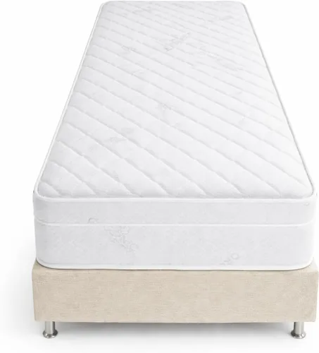 Miniatura 10 de Colchón híbrido individual XL de 8 pulgadas, espuma fría de alta densidad con resortes helicoidales Bonnell, ecológico y transpirable, firmeza media