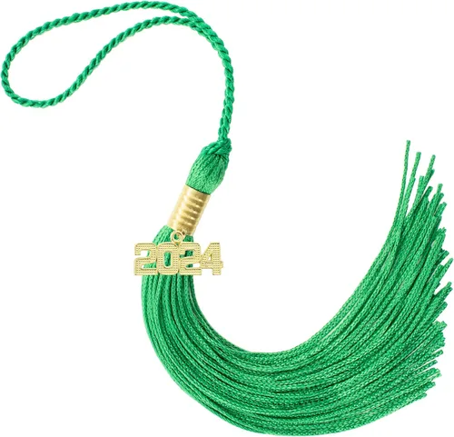 Miniatura 294 de Borla de graduación Aqua 2022, todos los colores escolares disponibles, fabricada en Estados Unidos