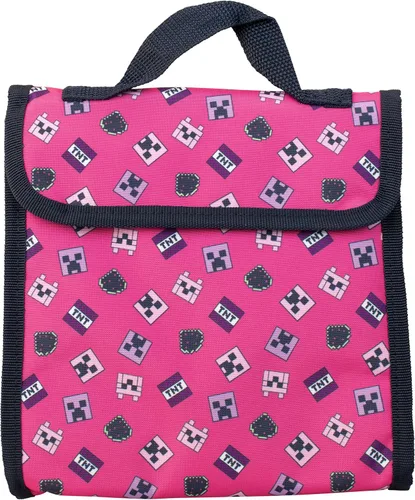 Miniatura 5 de Minecraft Juego de 4 piezas de mochila rosa para niños