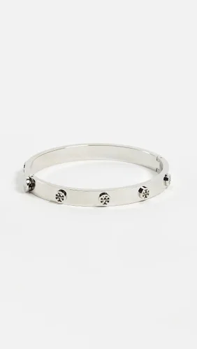 Miniatura 2 de Tory Burch Pulsera de bisagra con logotipo para mujer, Metal, No aplicable