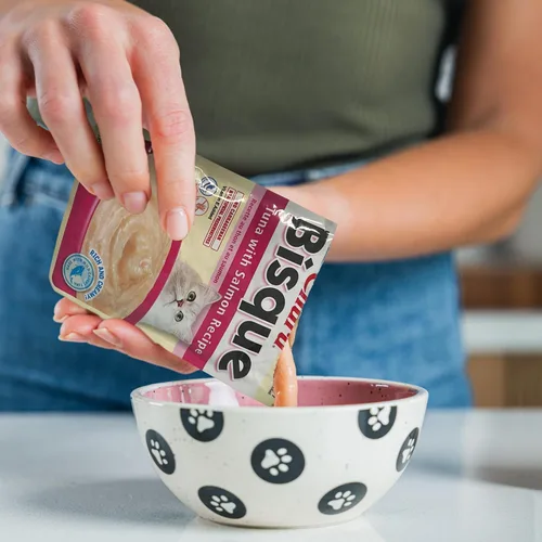 Miniatura 3 de INABA Churu Bisque para gatos, plato de puré cremoso para lamer con vitamina E, 1.4 onzas por bolsa, 12 bolsas, receta de pollo