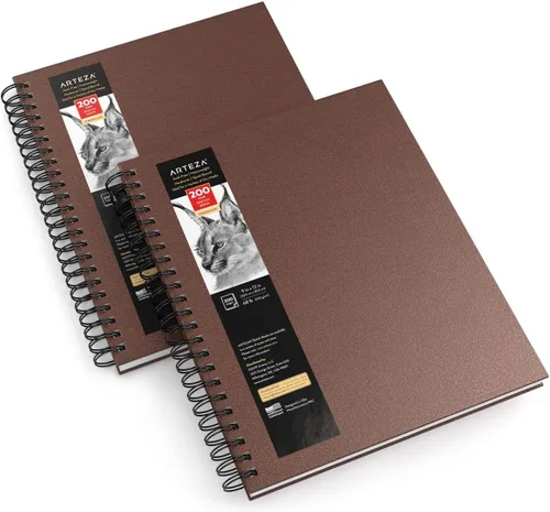 Miniatura 13 de Arteza - Cuaderno para bocetos, tapa dura Negro