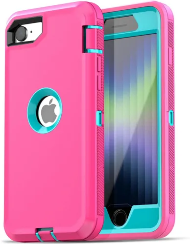 Miniatura 17 de AICase Funda para iPhone SE Case de 3ª y 2ª Generación, para iPhone SE 2022/2020 Protector de Pantalla Integrado Resistente Protección Antigolpes