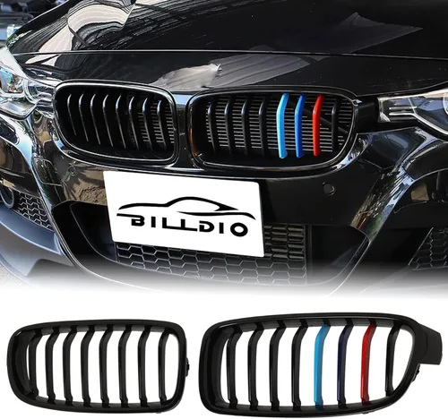 Miniatura 39 de Parrilla E90 – Rejilla negra de riñón individual compatible con BMW serie 3 E90 2009-2011 323i 328i 328xi 335d 335i 335xi Sedan LCI, E91 328i 328xi
