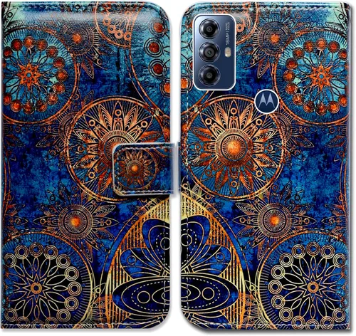 Miniatura 18 de Bcov Funda para Moto G Play 2023, diseño de pájaro negro y verde con tapa para teléfono con ranura para tarjetas, soporte para Motorola Moto G Play