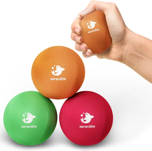 Miniatura 6 de Serenilite Bolas de estrés para adultos, pelota de apretar para terapia de manos, pelota antiestrés, ejercitadores de mano para terapia