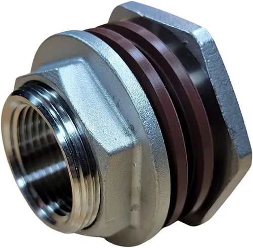 Miniatura 10 de MiniBrew Mamparo sin soldadura NPT EZ de 1/2 pulgada con juntas EPDM para elaboración casera (paquete de 3)