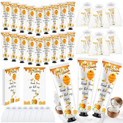 Miniatura 10 de 24 juegos de crema de manos para baby shower, elefante azul, regalos de despedida de soltera, agradecimiento, crema de manos para invitados, loción