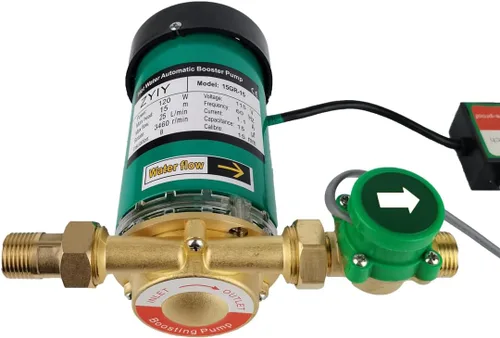 Miniatura 3 de Bomba de presión de agua de 120 W para el hogar, 115 VAC, 396 GPH, bomba automática de refuerzo para el hogar de 21.7 PSI, 3/4 pulgadas 25 L/min