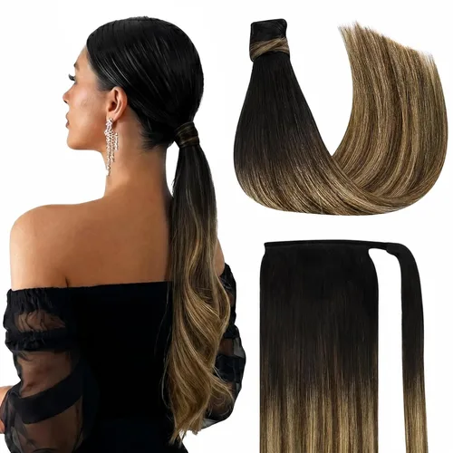 Miniatura 23 de Ve Sunny - Extensión de cabello humano real con pinza, extensiones de cabello lacio con clip, color marrón moca, 20 pulgadas, 2.82 oz