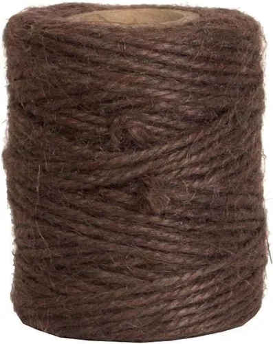 Vivid Wrap Cordel natural para manualidades, regalos y decoración de boda, cuerda 100% yute, 54 yardas, color marrón chocolate