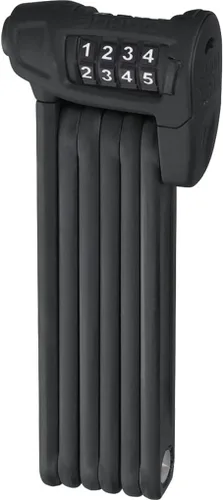 ABUS Bordo Combo Lite 6150/85 - Cerradura plegable con bolsa - Cerradura de combinación ultraligera en acero especial - Nivel de seguridad ABUS