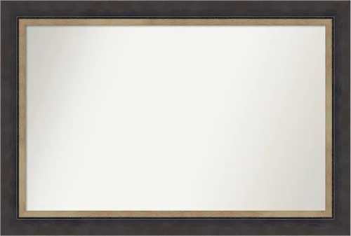 Miniatura 275 de Amanti Art Espejo personalizado, espejo de baño negro Astor, espejo de pared o espejo de tocador de baño sobre el fregadero (25 x 25 pulgadas)