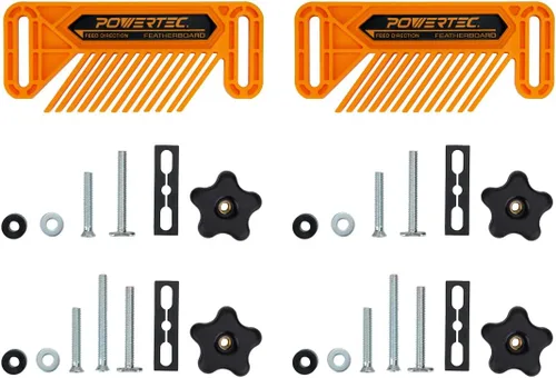Miniatura 6 de POWERTEC Tablas de plumas universales y tablas de plumas para valla paquete de accesorios para carpintería (paquete de 2)