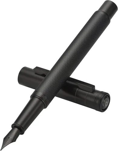 Miniatura 30 de Hongdian Bolígrafo Rollerball Bosque Azul Oscuro con Repuesto de Tinta Negra Schmidt, Diseño Clásico con Estuche de Metal para Firma de Negocios