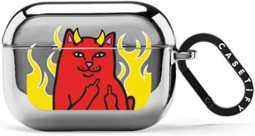 Miniatura 14 de CASETiFY Espejo AirPods Pro (1ª/2.ª generación) Funda con anillo [Star Wars Colab] - Pegatinas de poder del lado oscuro, color plateado