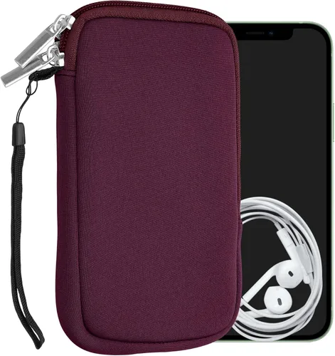 Miniatura 56 de kwmobile Funda universal para teléfono tamaño XS - 3,5/4 pulgadas - Funda de neopreno para teléfono inteligente con cremallera - Funda impermeable